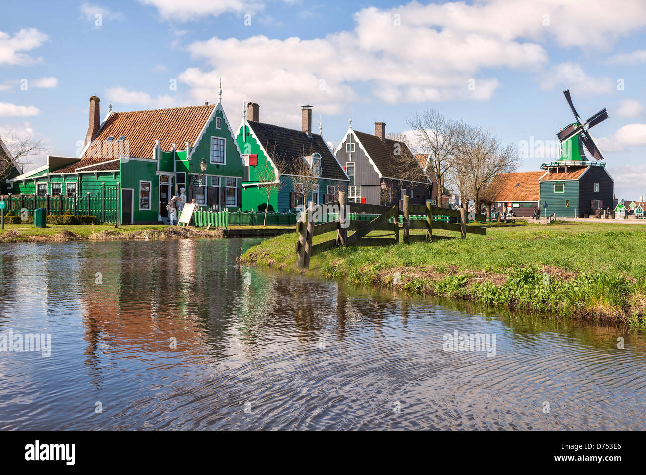 Zaanse Schans, Zaandam, Hollande du Nord, Pays-Bas Banque D'Images