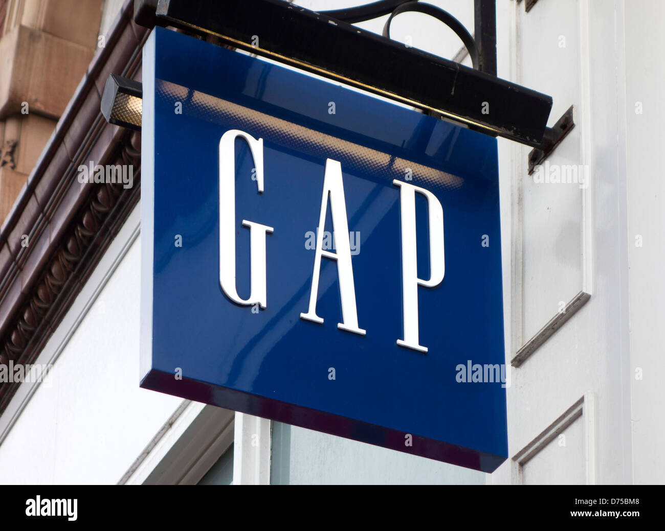 Magasin GAP sur Briggate, Leeds, West Yorkshire, Royaume-Uni Banque D'Images