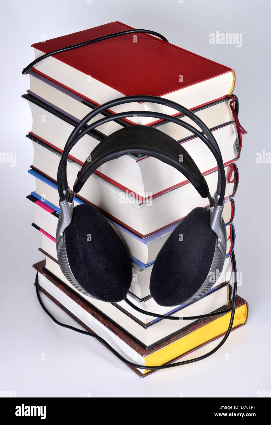 Image symbolique livre audio Banque D'Images