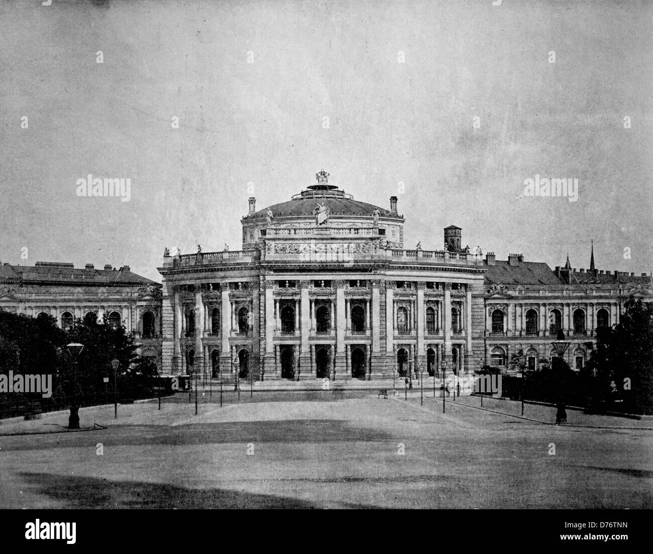 Au début de l'autotype palais impérial Hofburg à Vienne, Autriche, 1880 Banque D'Images