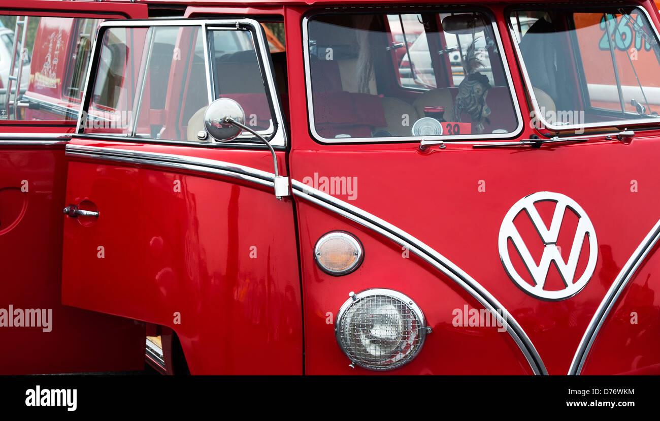 Écran partagé VW Volkswagen camper van Banque D'Images