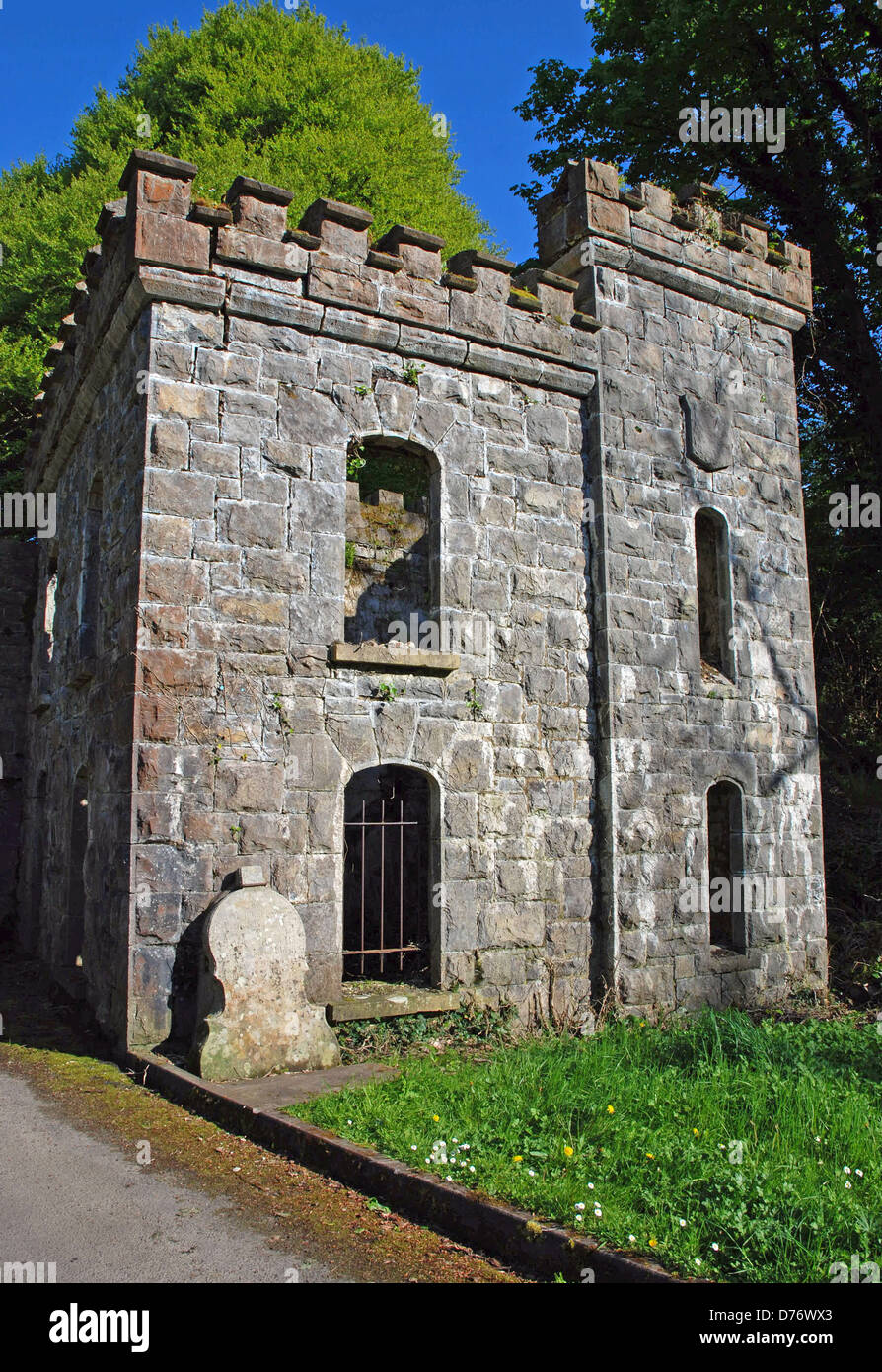 Gate Lodge à Château Caldwell, Chambre de Plantation, Lower Lough Erne, comté de Fermanagh, en Irlande du Nord Banque D'Images