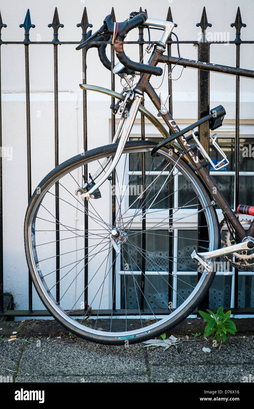 Endommagement fixé à clôture - Northam, Southampton. Banque D'Images