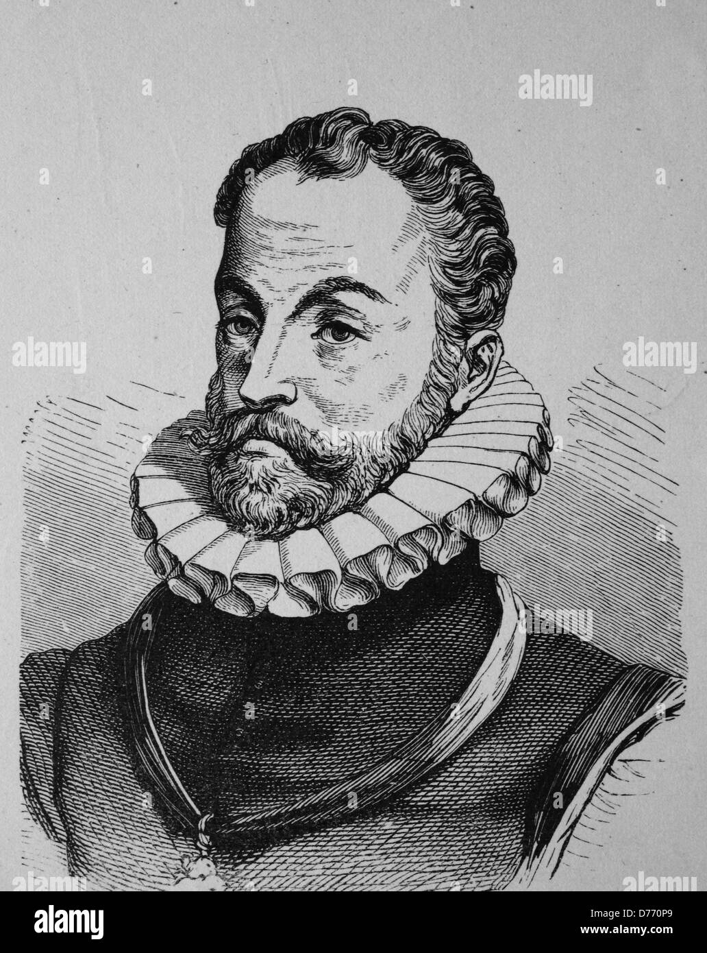 Guillaume d'Orange-Nassau, 1533 - 1584, leader dans la guerre d'indépendance, gravure sur bois, 1880 historique Banque D'Images