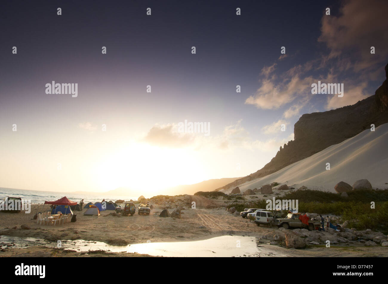 Paysage avec la belle plage de Arher Banque D'Images