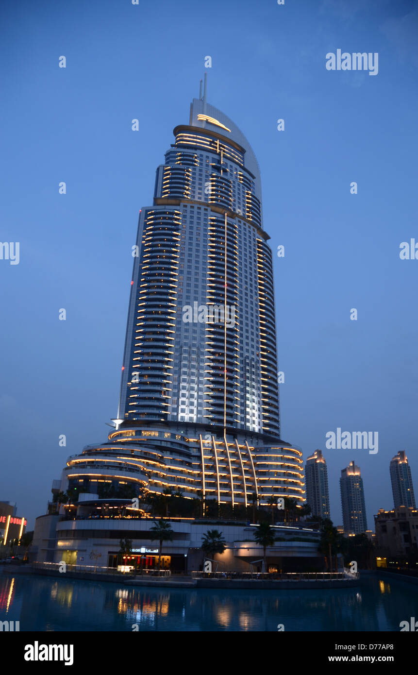 L'adresse hôtel du centre-ville à Dubaï ÉMIRATS ARABES UNIS Banque D'Images