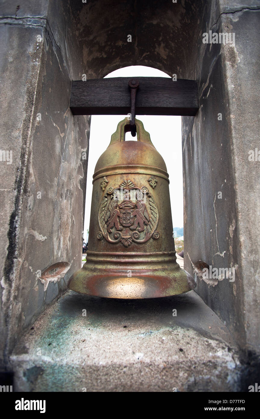 Bell l'alarme d'origine sur le mont forteresse, Macao, Chine Banque D'Images