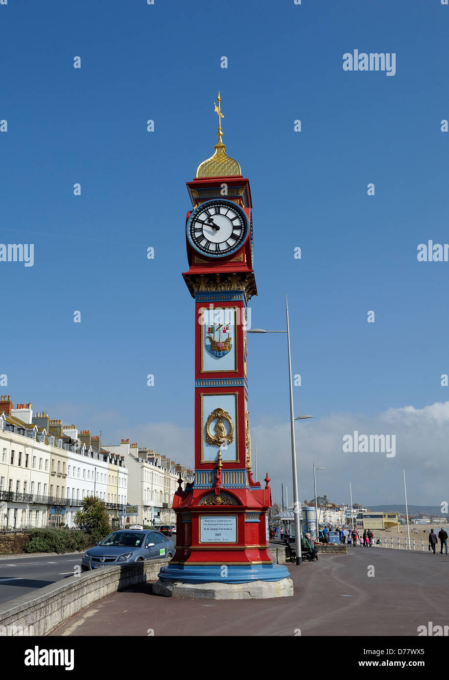 L'horloge du jubilé esplanade weymouth dorset england uk Banque D'Images