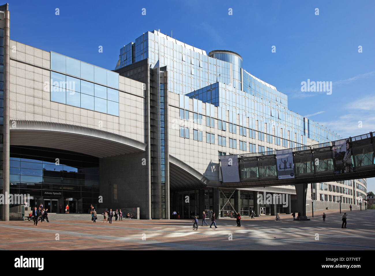 Belgique, Bruxelles, Parlement Européen Banque D'Images