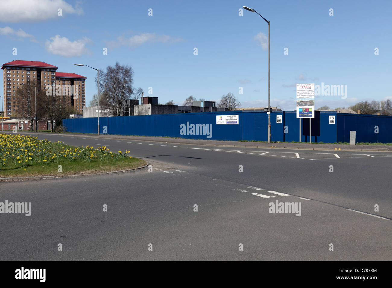 Le site d'un magasin Tesco UK, développement Banque D'Images