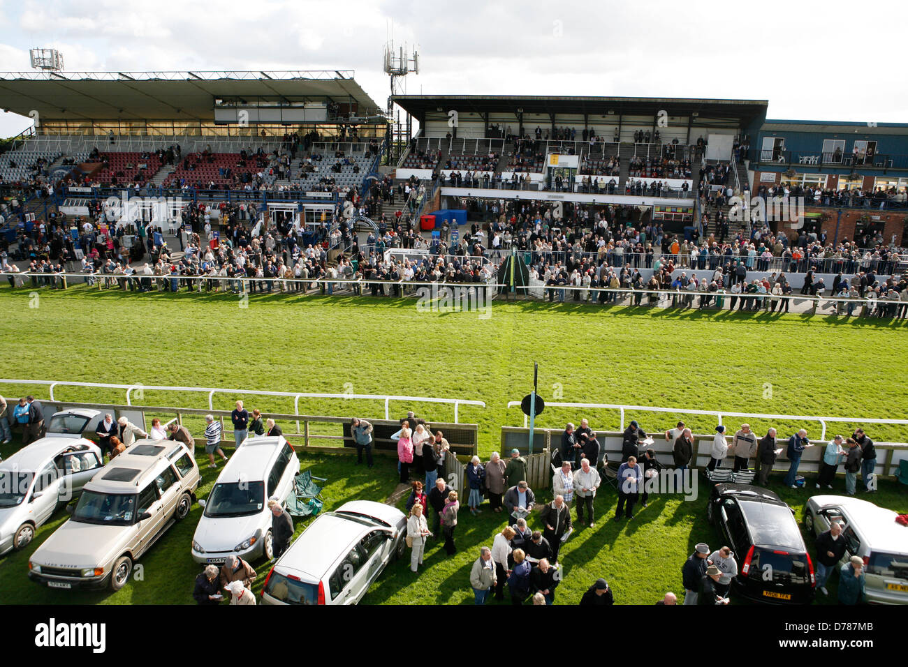 Beverley Racecourse - course de chevaux , Réunion , East Yorkshire UK Banque D'Images