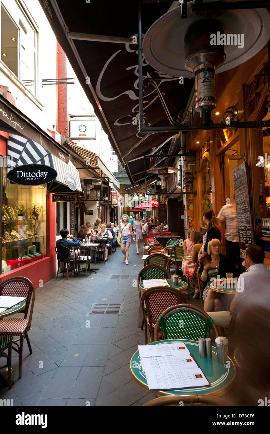 Block lieu à Melbourne, Victoria, Australie Banque D'Images