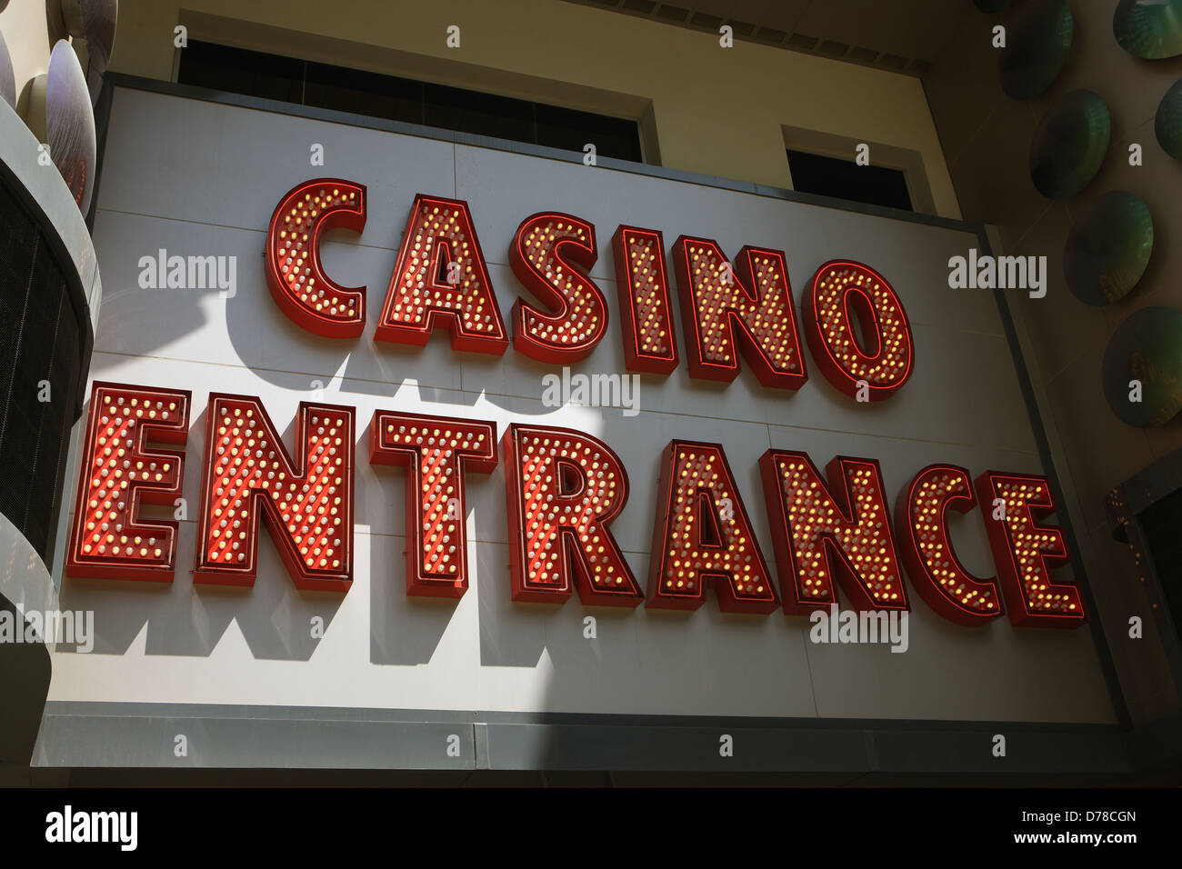 Entrée du casino à Las Vegas Banque D'Images