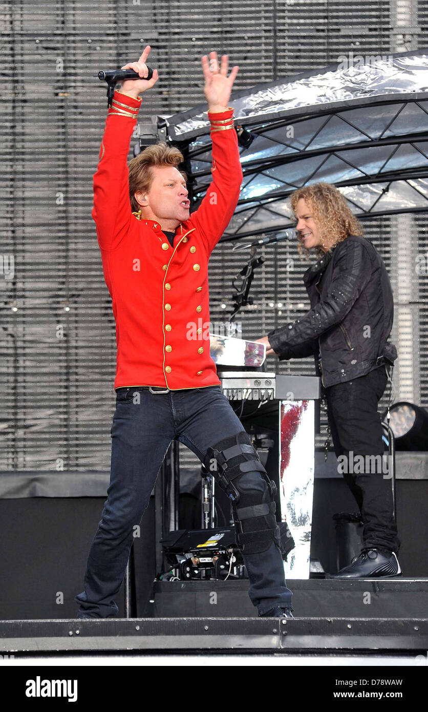 Jon Bon Jovi Bon Jovi fonctionne à la RDS Arena de Dublin, Irlande - 29.06.11 Banque D'Images