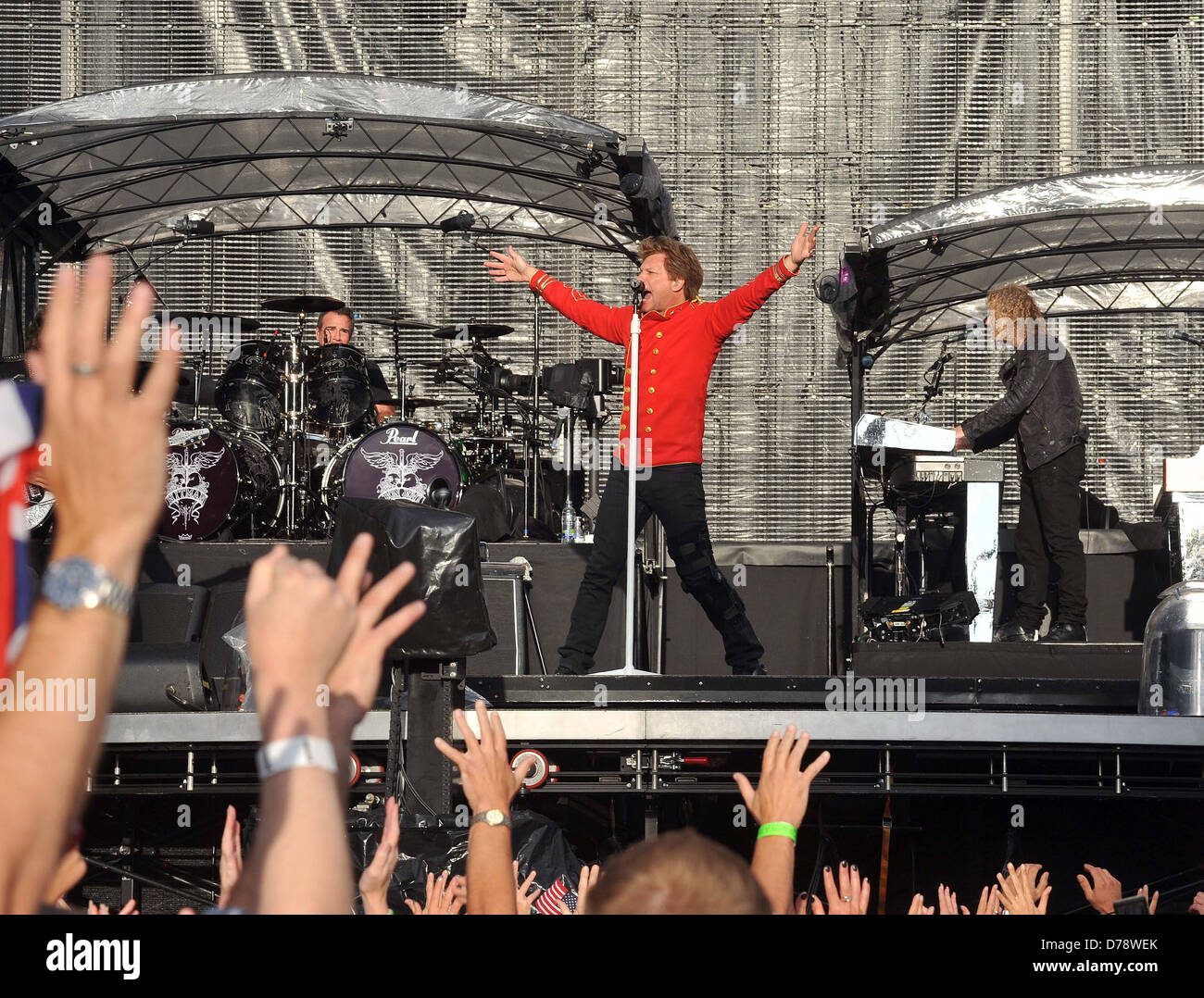 Jon Bon Jovi Bon Jovi fonctionne à la RDS Arena de Dublin, Irlande - 29.06.11 Banque D'Images