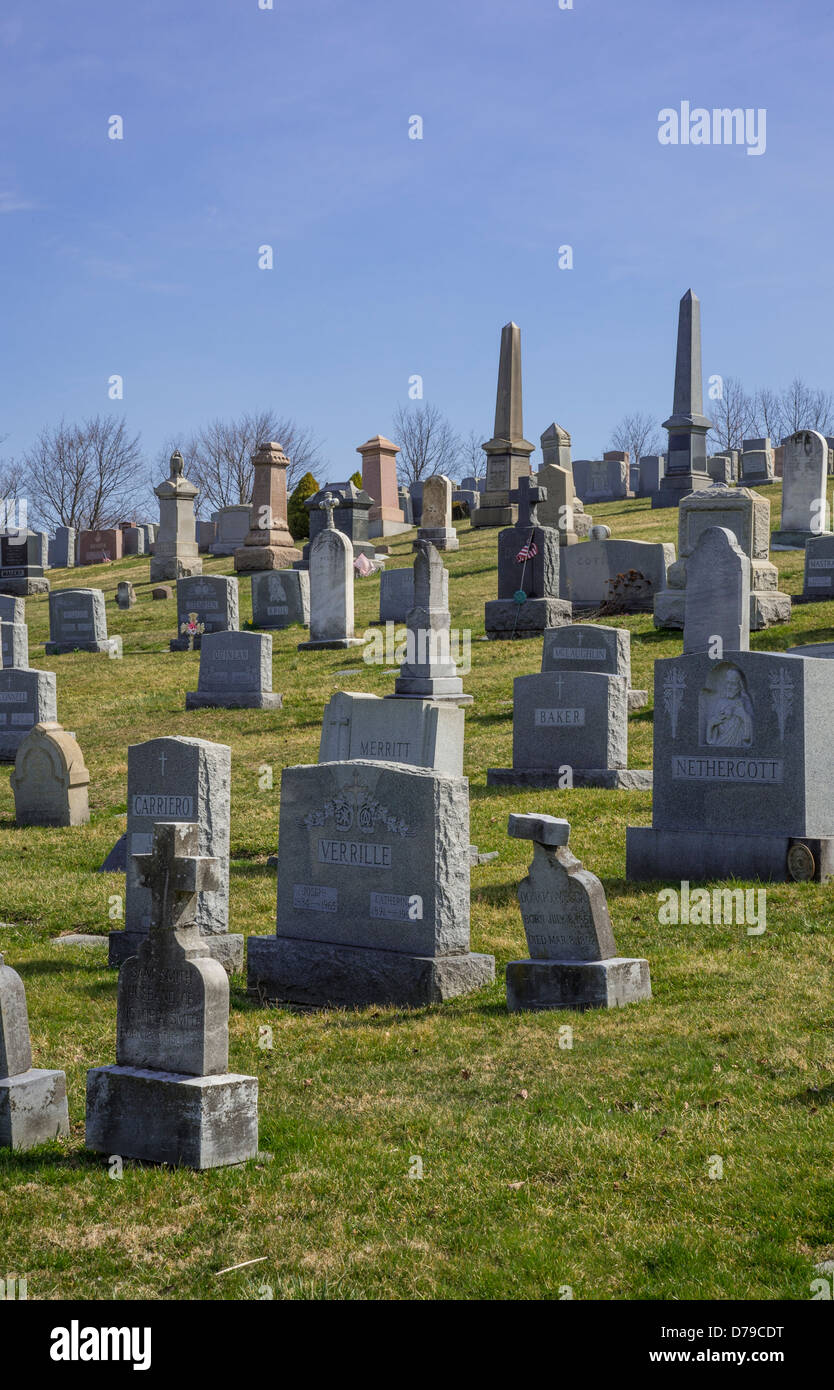 Cimetière de colline Banque D'Images