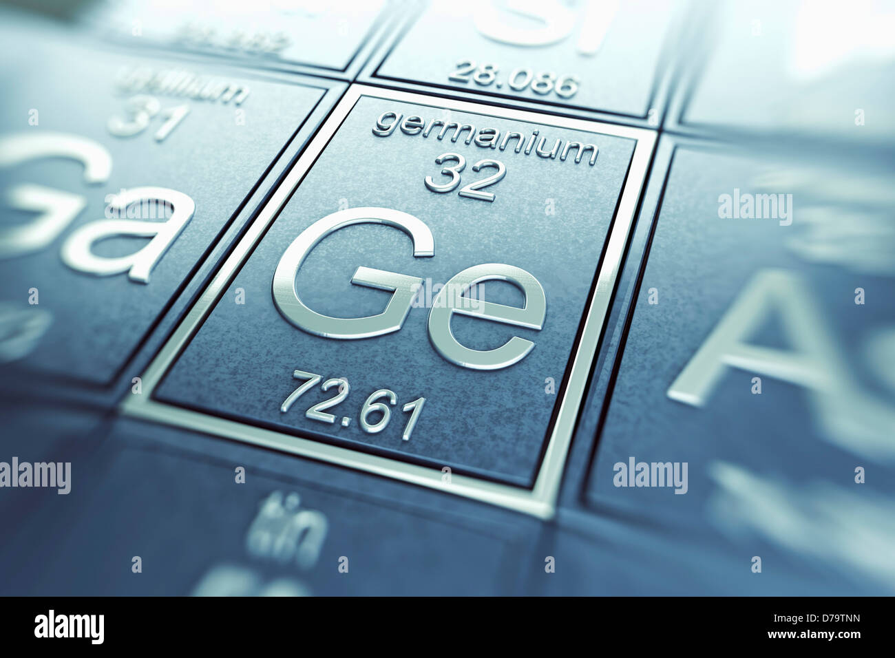 Le Germanium Élément chimique) Banque D'Images