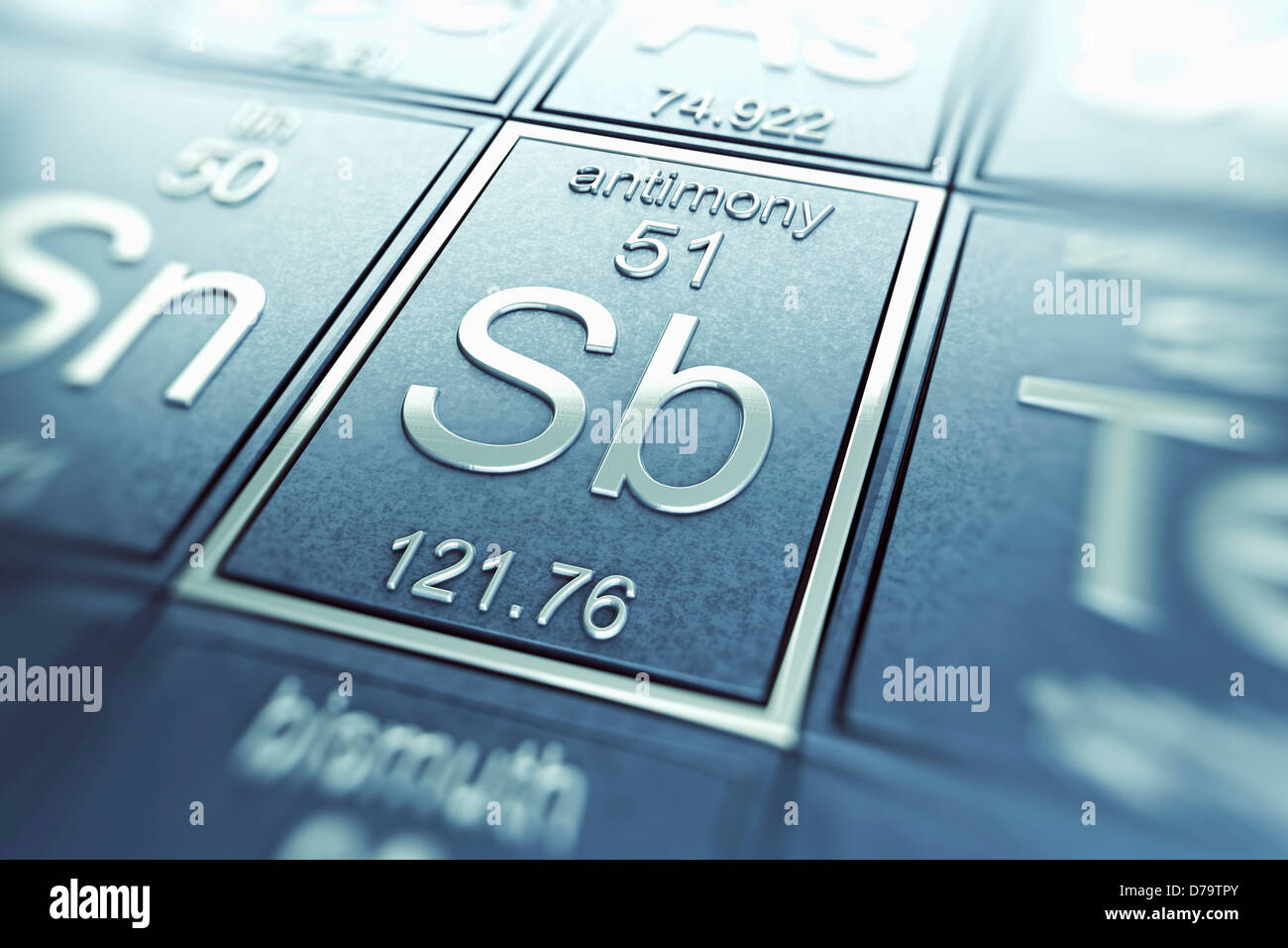 L'élément chimique de l'antimoine Photo Stock Alamy