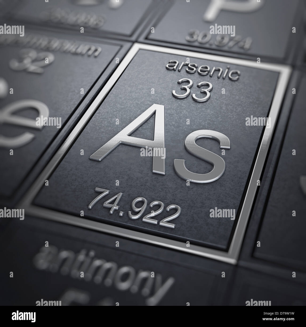 L'élément chimique de l'arsenic) Banque D'Images