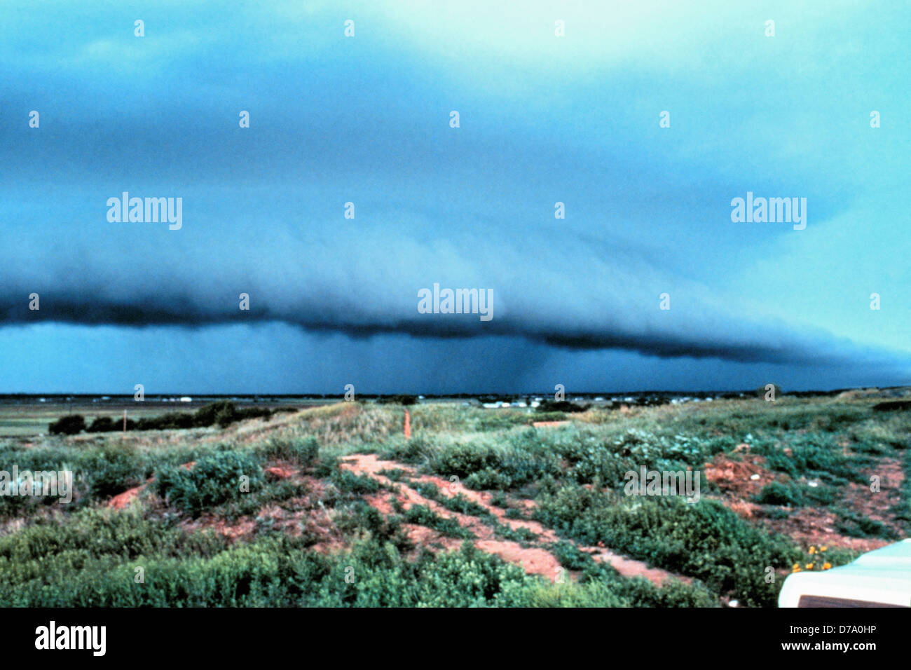 Orage approche front de rafales de plomb Banque D'Images