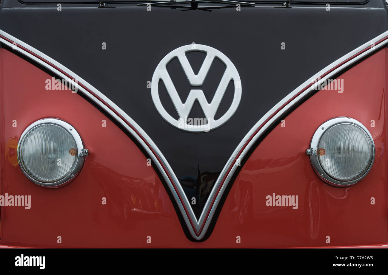 Écran partagé VW Volkswagen camper van Banque D'Images