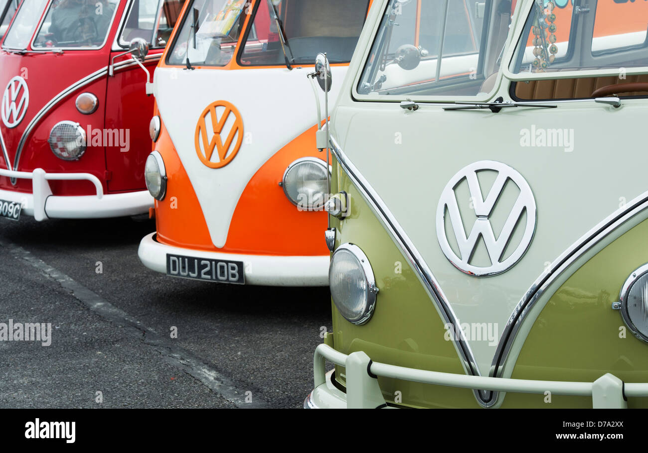 Écran partagé VW Volkswagen camping-cars Banque D'Images