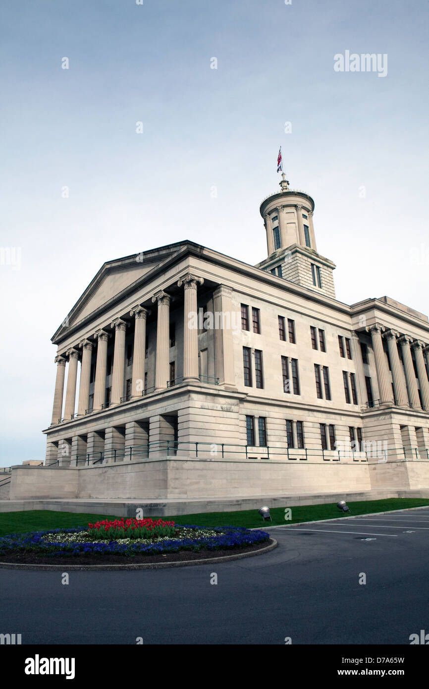 Une vue de la Tennessee State Capitol à Nashville, Tennessee Banque D'Images