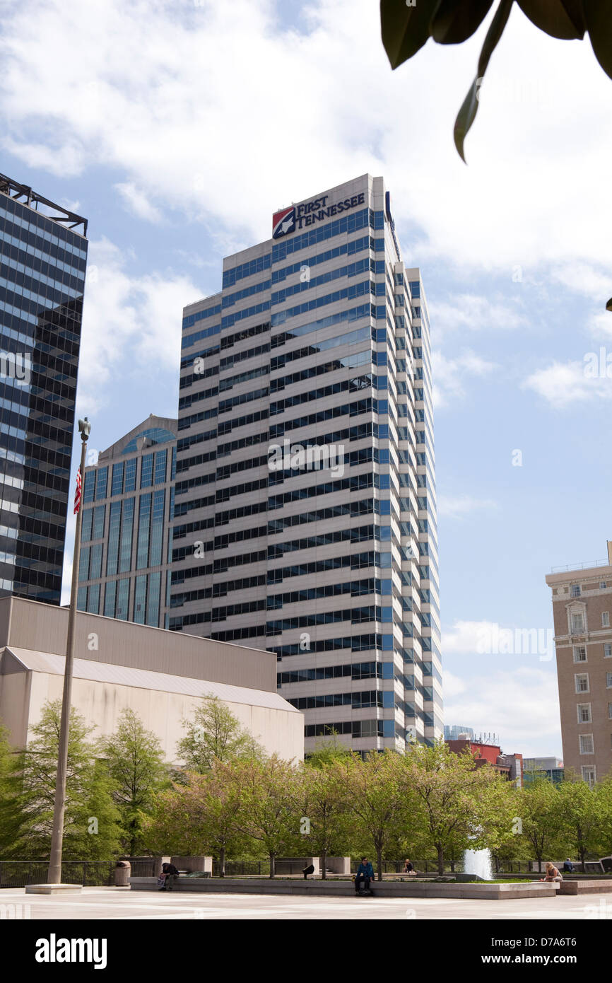 Une vue de la First Tennessee Bank Building, à Nashville, au Tennessee Banque D'Images