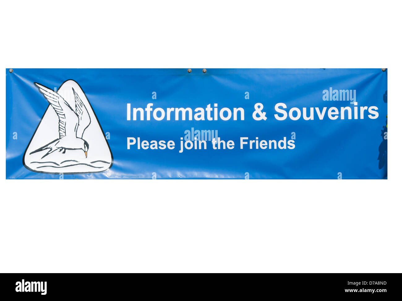 Société royale pour la protection des oiseaux RSPB Banner Banque D'Images