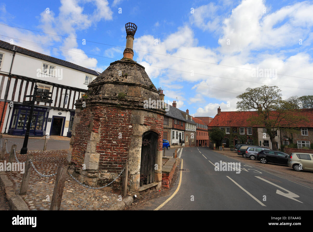 La Chambre de la pompe sur le lieu commun à Little Walsingham, Norfolk. Banque D'Images