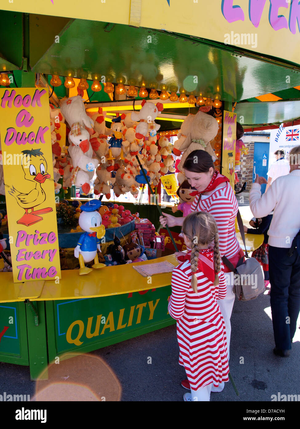 Un canard crochet de blocage de foire, UK 2013 Banque D'Images