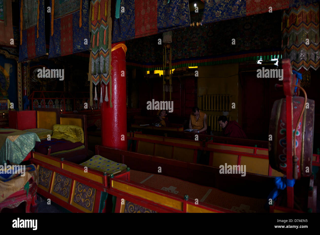 Temple bouddhiste en Mongolie Banque D'Images