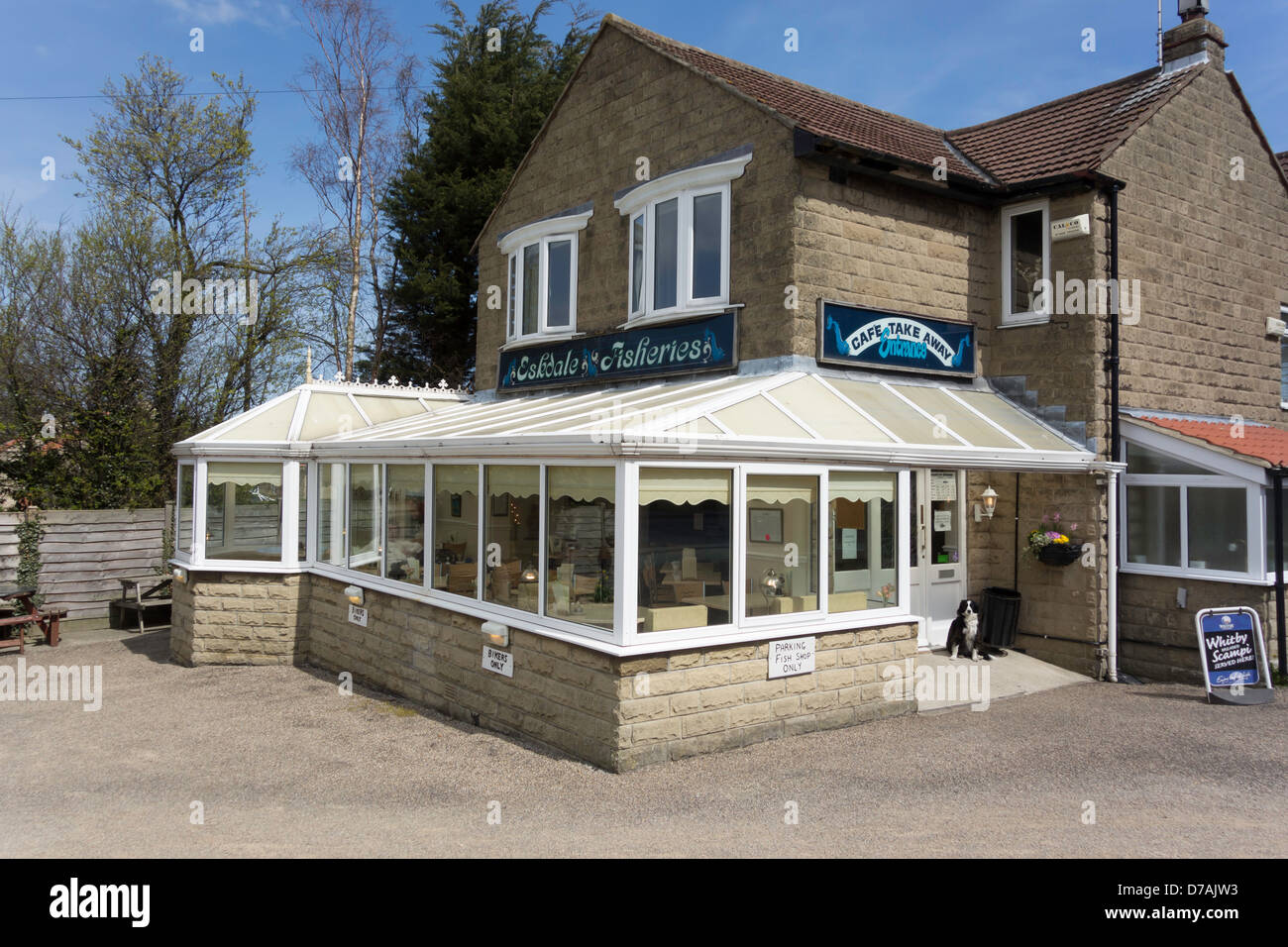 Eskdale Pêches un très bon poisson et Chip shop et restaurant à tours près de Whitby, North Yorkshire Angleterre Banque D'Images
