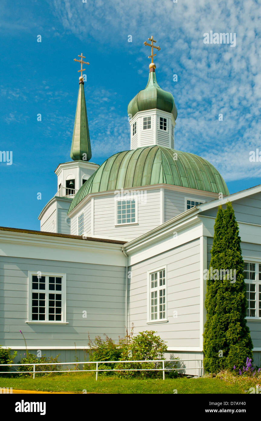 St Michael's cathédrale russe, Sitka, Alaska, USA Banque D'Images