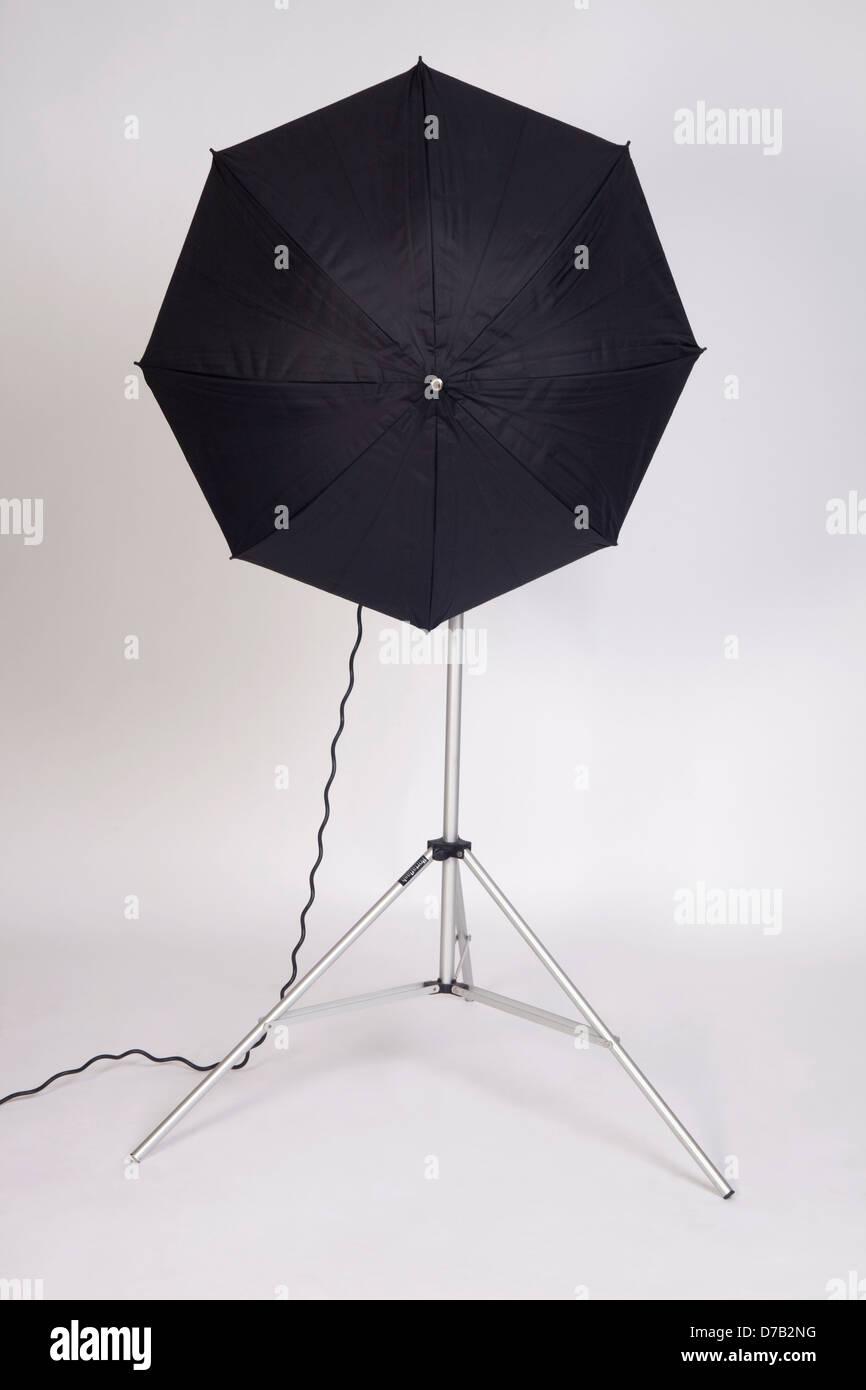 éclairage de parasol de studio Banque D'Images