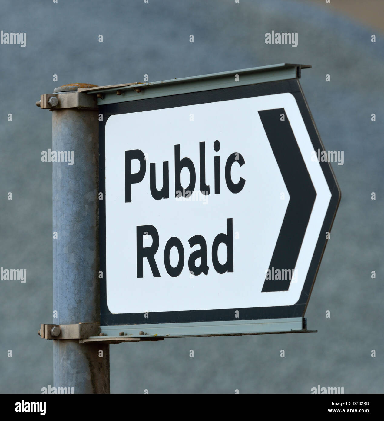 'Chemin public', signe. Shap, Cumbria, Angleterre, Royaume-Uni, Europe. Banque D'Images