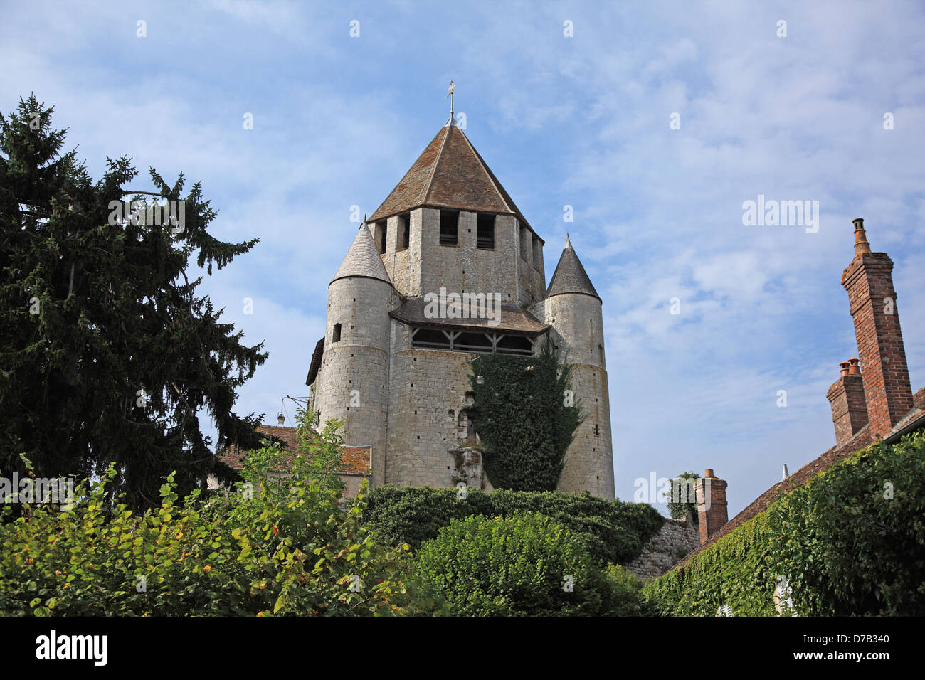 France, Ile-de-France, Provins, ville de foire médiévale, Patrimoine Mondial de l'UNESCO, Tour César Banque D'Images