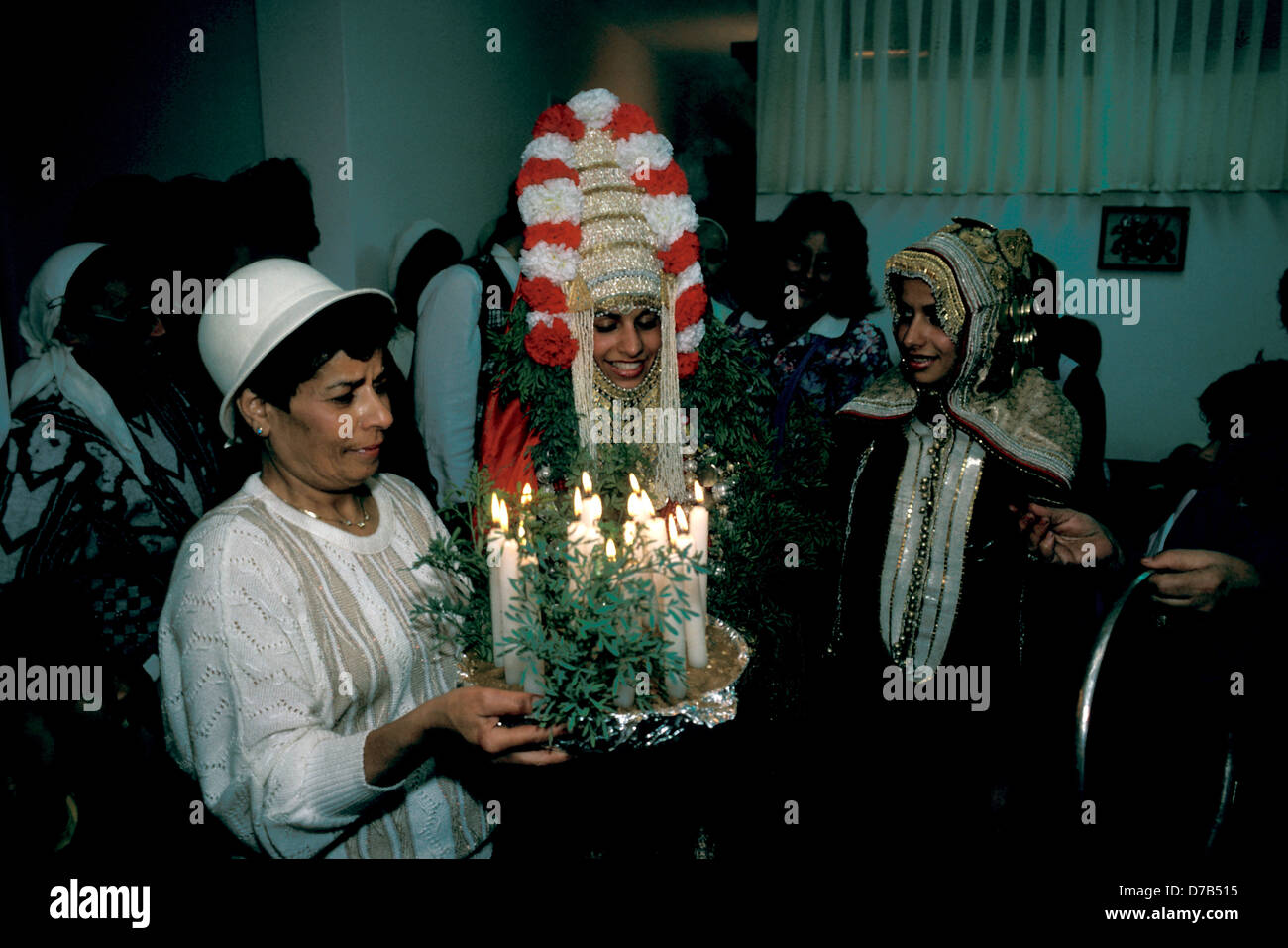 Cérémonie de mariage avant d'Héna Banque D'Images