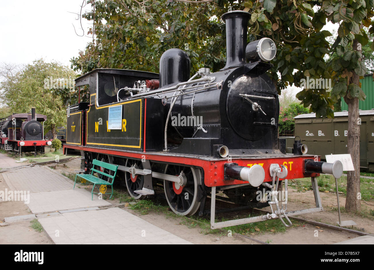 Vapeur PT 707 0-6-2T national Railway museum Chanakyapuri New Delhi Inde Banque D'Images