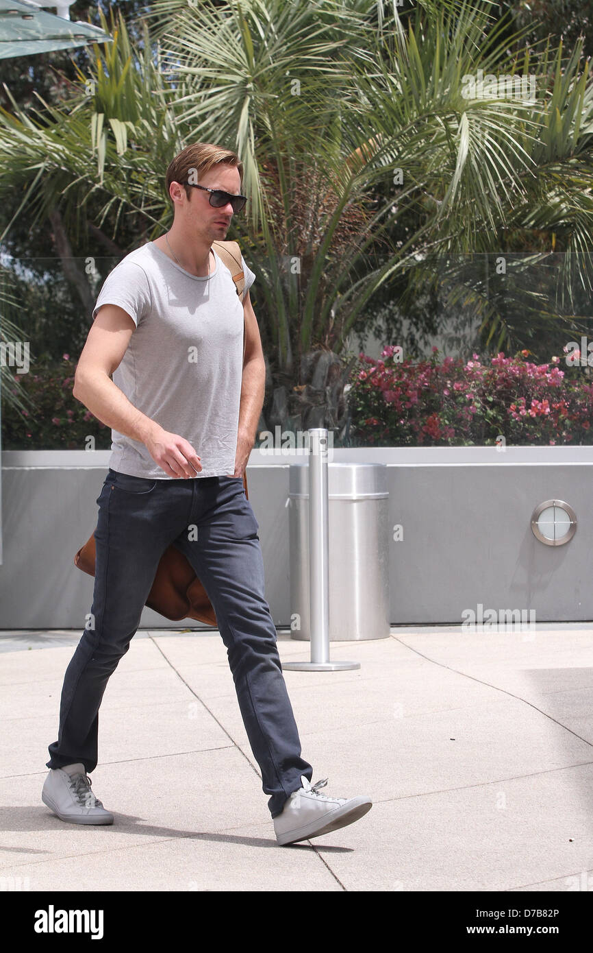 Alexander Skarsgard dans la salle de sport dans la région de West Hollywood Los Angeles, Californie - 06.06.11 Banque D'Images