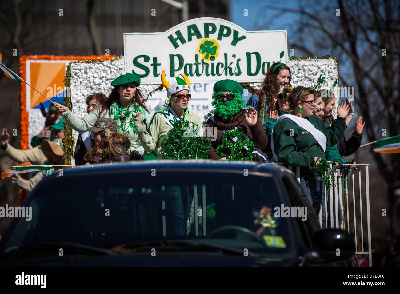 Saint Patrick's Day Parade 2013, Morristown, New Jersey Banque D'Images