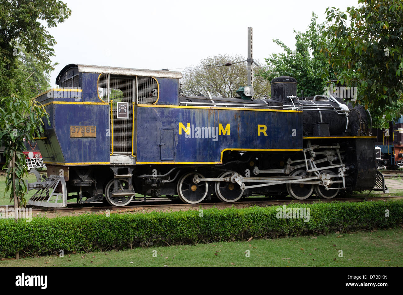 Locomotive vapeur class X 0-8-2T 37385 Musée national du chemin de fer Chanakyapuri New Delhi Inde Banque D'Images