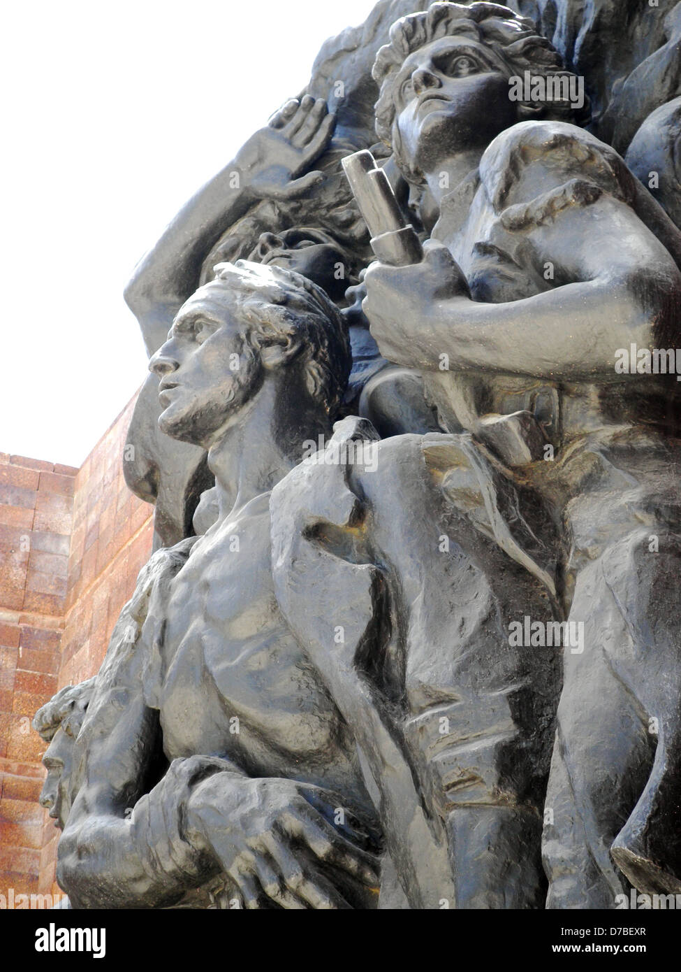 L'insurrection du Ghetto de Varsovie sculpture par Nathan Rapoport à Yad Vashem à Jérusalem, Musée d'Histoire Banque D'Images
