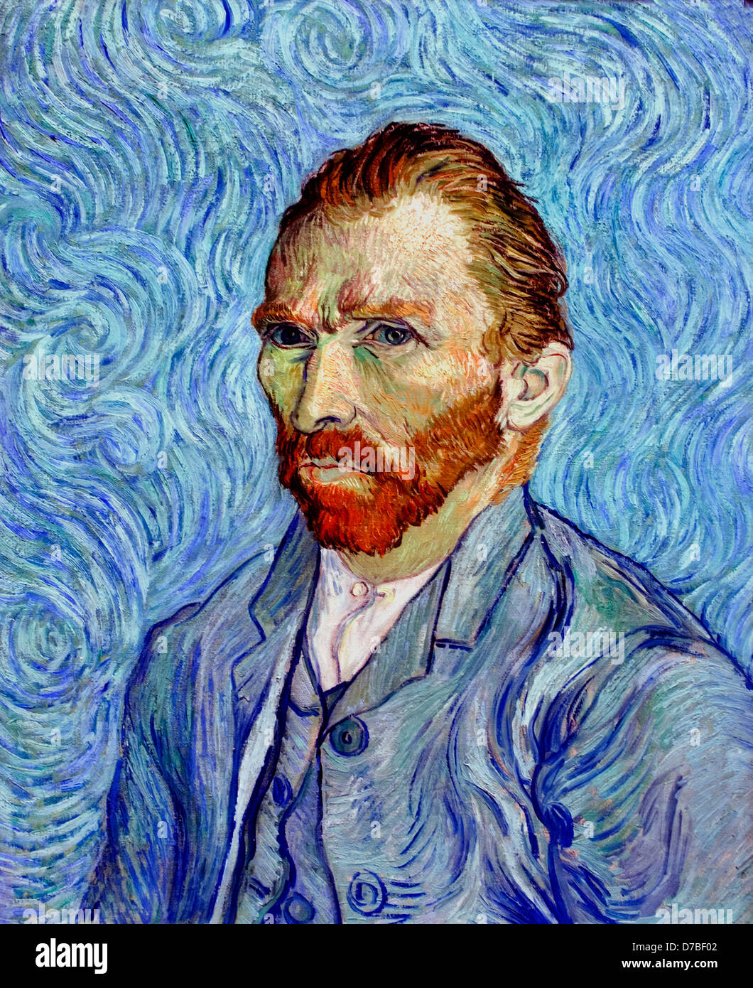 Self Portrait 1889 Vincent van Gogh 1853- 1890 Pays-Bas Néerlandais Banque D'Images