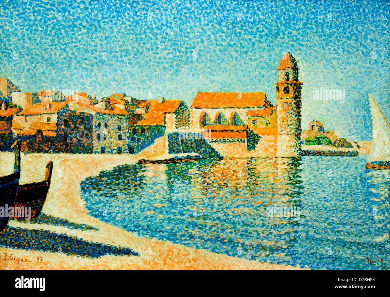 Vue sur Collioure Paul Signac 1863 - 1935 France Banque D'Images