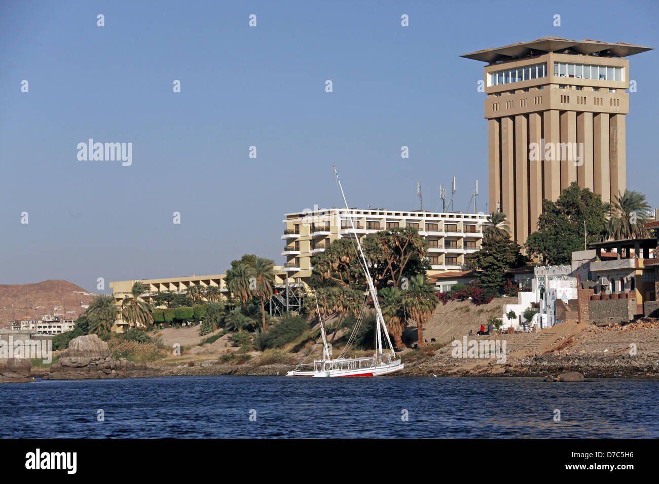 MOVENPICK HOTEL NIL ASSOUAN EGYPTE 10 Janvier 2013 Banque D'Images