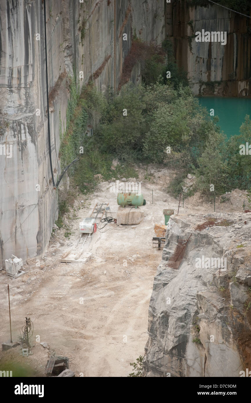 En Carrière de Pierres Marquise France Europe UE Banque D'Images