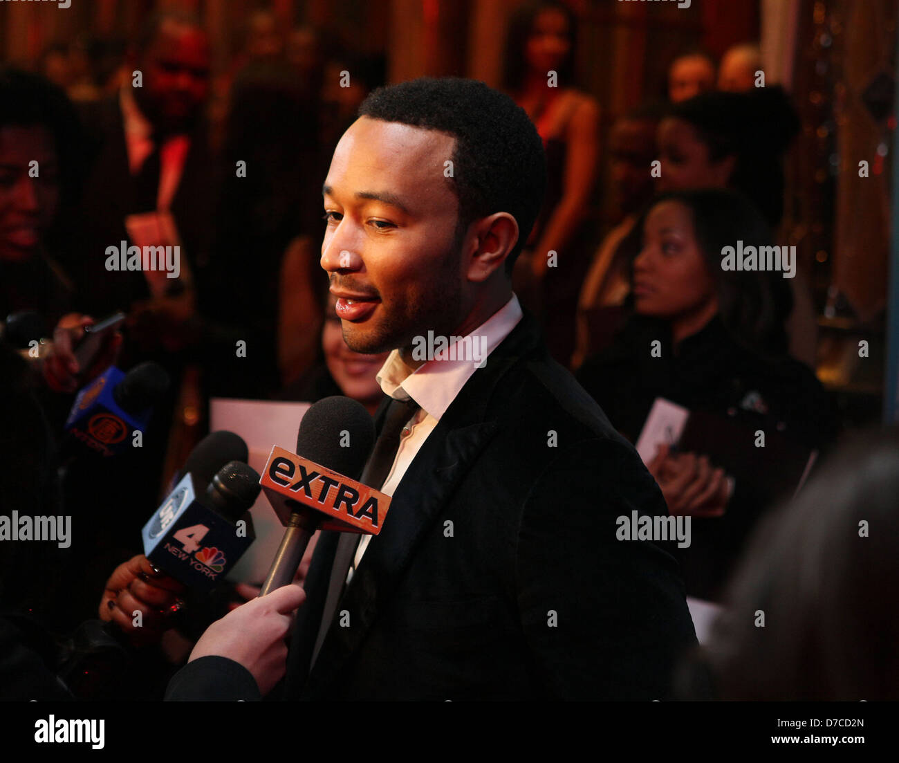 John Legend Alvin Ailey American Dance Theater Gala Soirée d'ouverture des arrivées - New York City, USA - 30.11.11 Banque D'Images