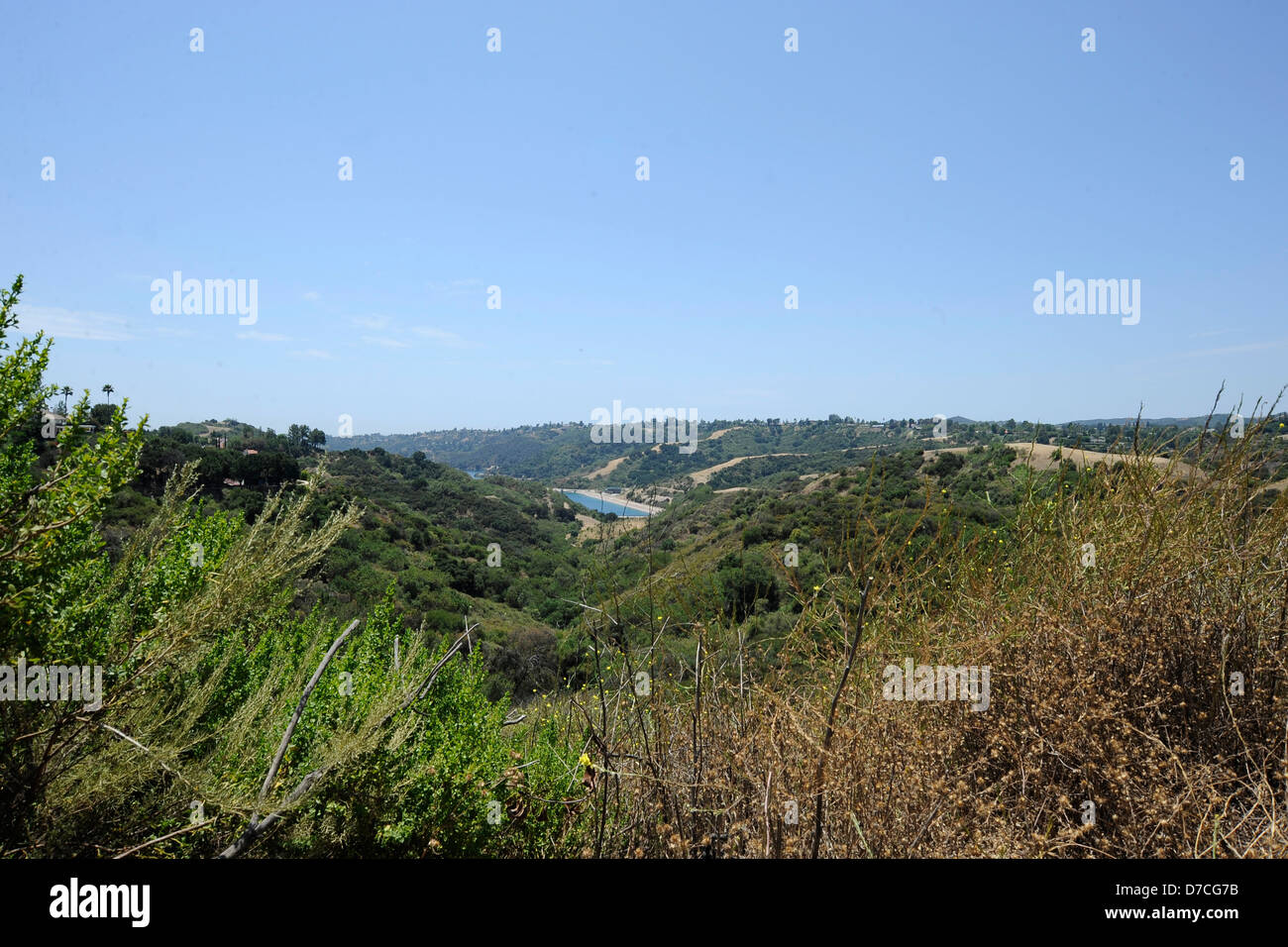 Une vue générale de la Hollywood Hills - Image Copyright Ben Pruchnie Banque D'Images