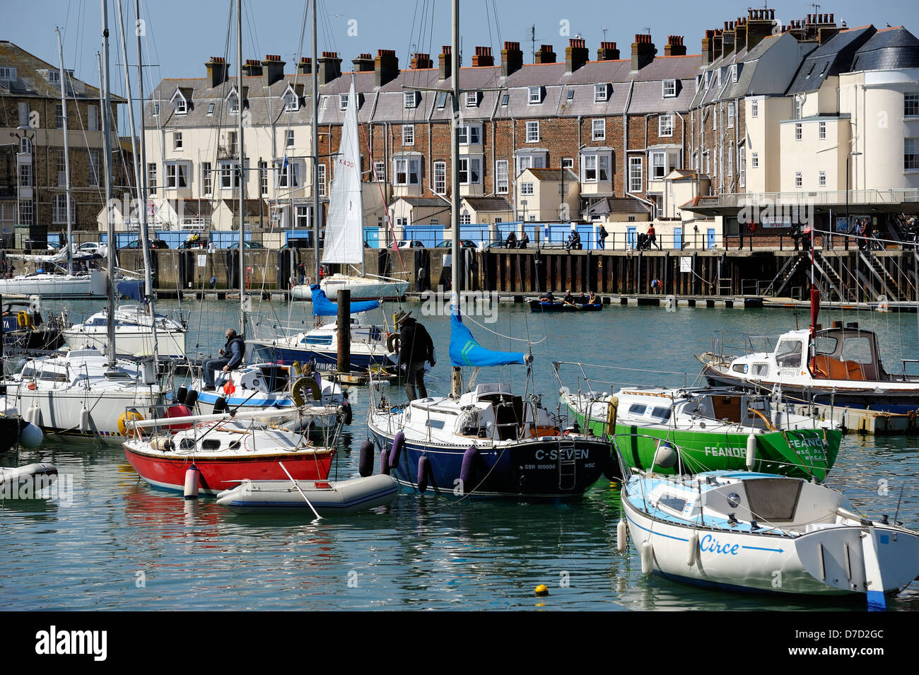 Port de Weymouth Dorset England uk Banque D'Images